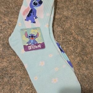 Lilo & Stitch Socks Featuring Stitch Shoe Size 4-10 Nwt 2 Pair